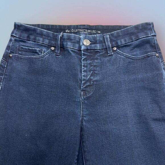 CHICO’S Women’s 00 SO LIFTING SLIM LEG Blue Jeans - Picture 1 of 4